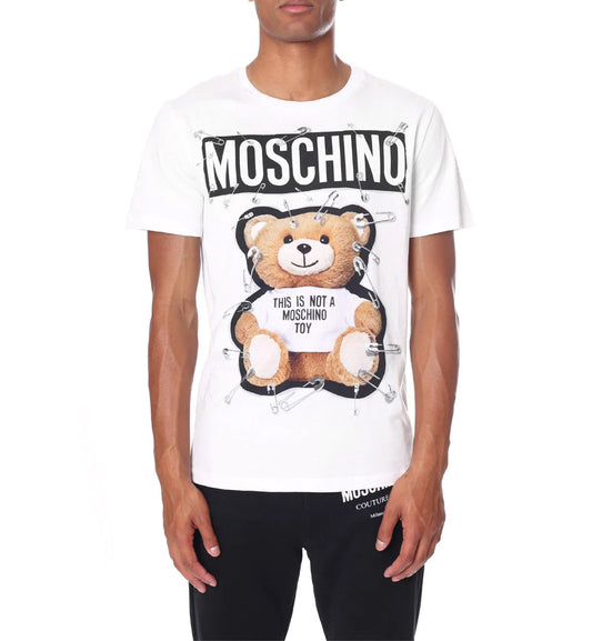 Moschino Couture White Pin Bear Tee